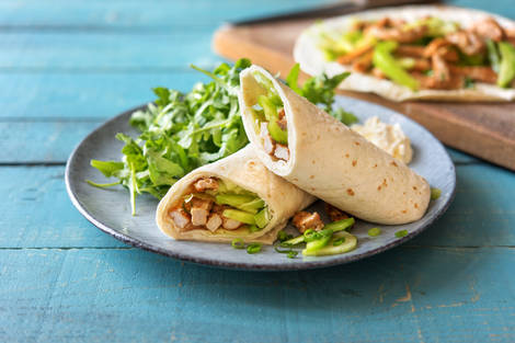 Würzige „Cajun”-Poulet-Wraps