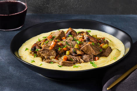 Braised Beef Pot Roast with Mushrooms