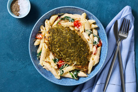 Pesto-Crusted Turkey Steak