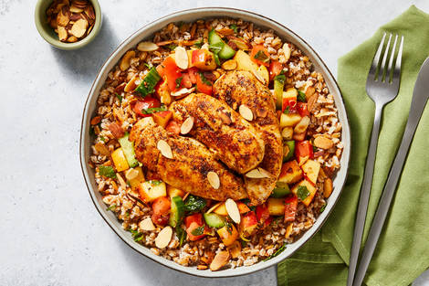 Sweet-and-Savoury Chicken Bowls