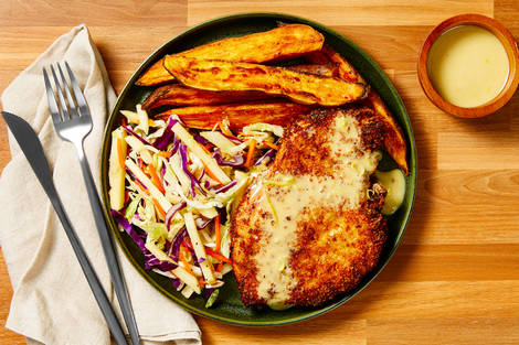 Spicy Organic Chicken Schnitzel