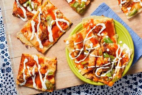 Buffalo Chicken Flatbreads