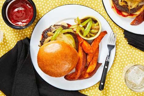 Smothered Pepper Jack Burgers