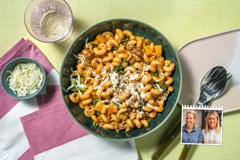 Casserole de bœuf et de cavatappis à la sud-ouest