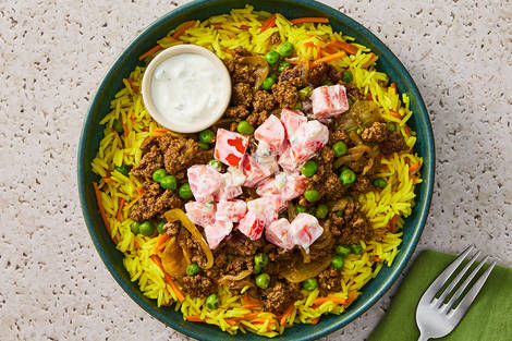 SuperQuick Indian-Inspired Turkey Curry Bowls