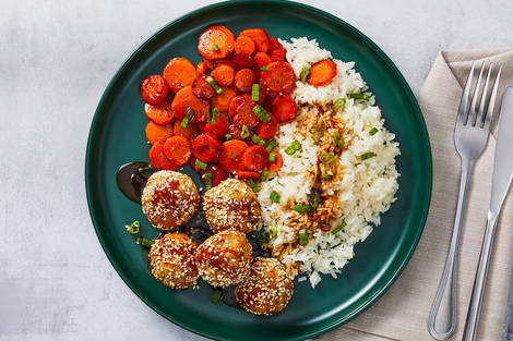 SuperQuick Asian-Inspired Air-Fryer Chicken Meatballs