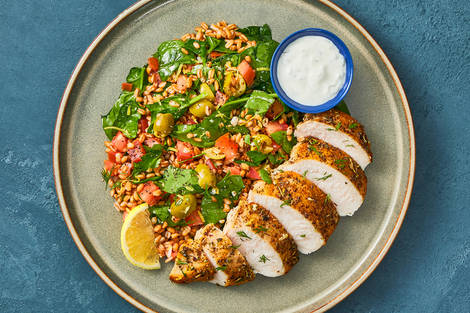 Nutritionist's Pick: Golden Organic Chicken and Greek-Inspired Farro 