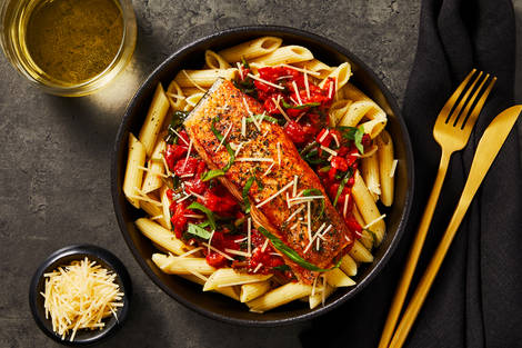 SuperQuick Salmon Pasta 