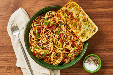 Spaghetti with Bruschetta-Inspired Tomato-Basil Sauce