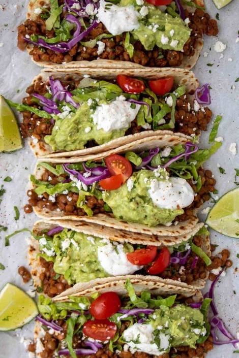 Ground Turkey and Lentil Tacos