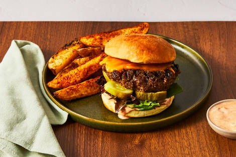 Grilled Drive-Thru-Style Beyond Meat®  Burgers