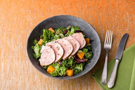 Pork, Pumpkin & Kale Salad