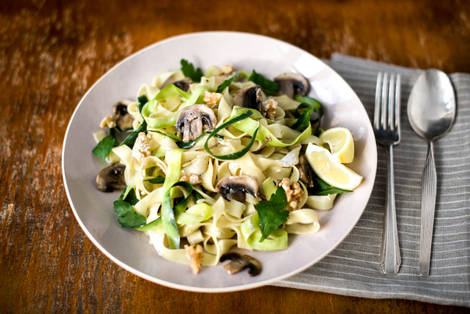 Mushroom & Dill Fettuccine