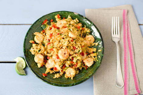 Yellow Curry Prawn Fried Rice
