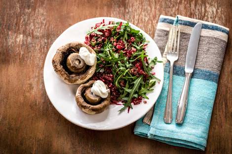 Roasted Field Mushrooms
