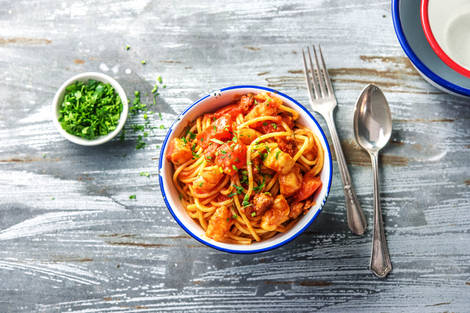 Prawn & Chorizo Spaghetti