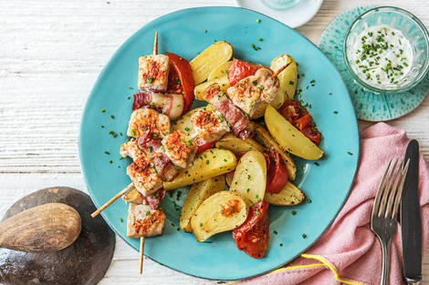 Griechische Gyros-Spieße