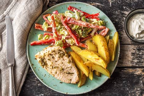 Gedämpfte Putenbrust