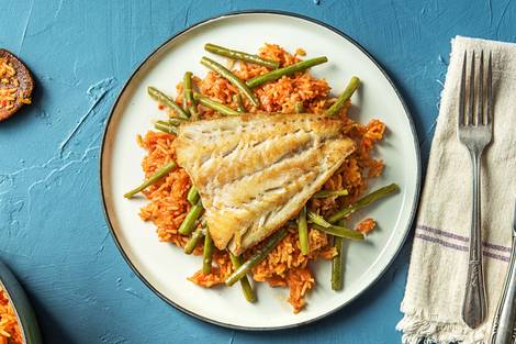 Filet de merlan et sayur de haricots