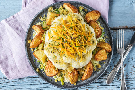 Blumenkohl mit Zitrus-Butter-Bröseln,