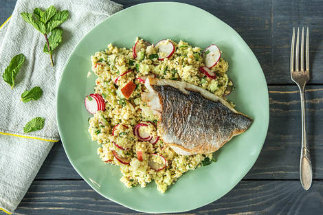 Filet de dorade et taboulé frais