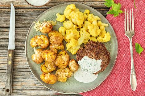 Tartaar van bavette met geplette krieltjes