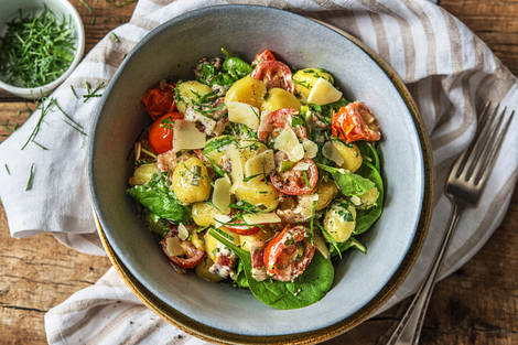 Schnelle Gnocchi mit Bacon,