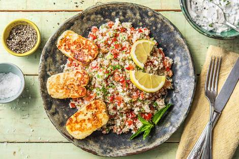 Exotisch gewürzter Halloumi