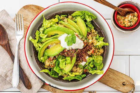 Burrito Bowl! Tomaten-Quinoa