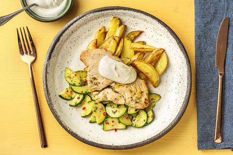 Putenbrustfilet in Honig-Zitronen-Marinade