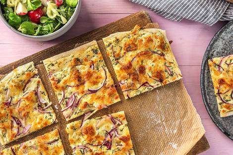 Klassischer Flammkuchen