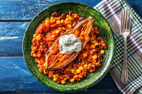 Chili-Süßkartoffel-Kumpir