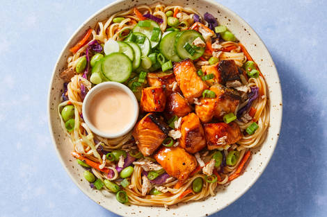 Bouchées de saumon Bang Bang