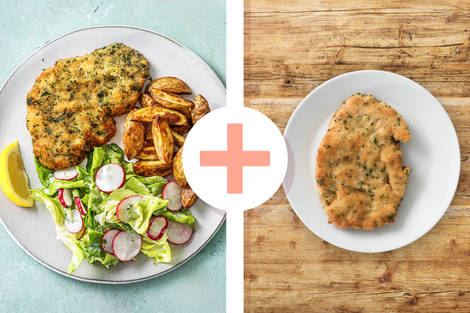 Knuspriges Kräuterschnitzel