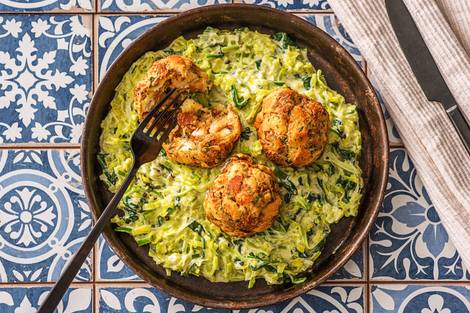 Laugen-Petersilien-Knödel aus dem Ofen