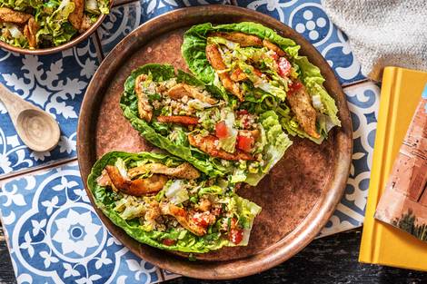 Kipgyros met kruidige tabouleh