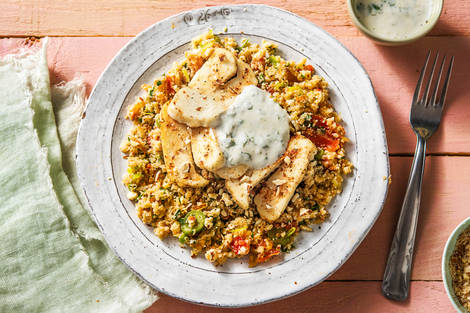 Exotisch gewürzter Halloumi