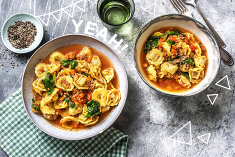 Schnelle Tortellini-Suppe