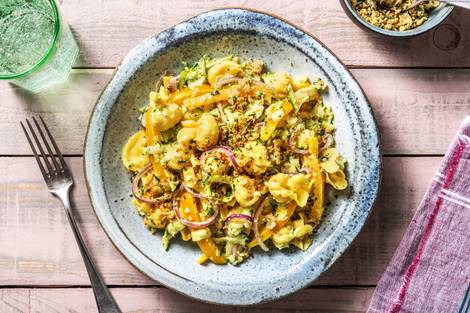 Mediterrane Fiorelli mit Pilzfüllung