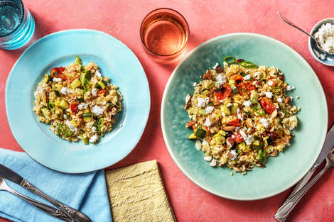 Boulgour complet aux légumes rôtis