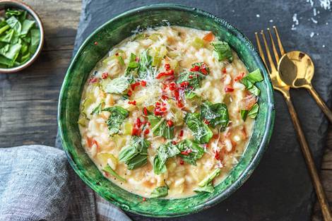 Risotto met buffelmozzarella