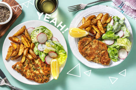 Knuspriges Kräuterschnitzel