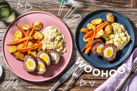 Falscher Hase: Mit Ei gefüllter Hackbraten