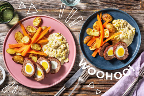 Falscher Hase: Mit Ei gefüllter Hackbraten