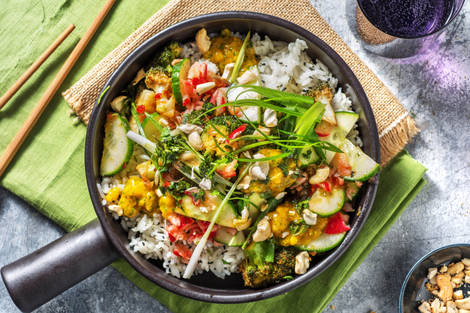 Sommer-Bowl mit Mangoreis