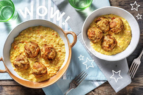Laugen-Bergkäse-Knödel aus dem Ofen
