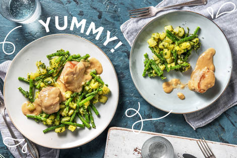 Schweinemedaillons in Sahnesoße