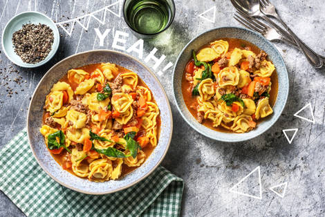 Schnelle Tortellini-Suppe