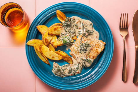 Welsfilet in Honig-Senfsauce