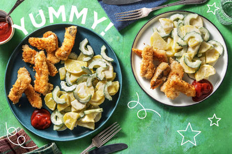 Hausgemachte Fischstäbchen